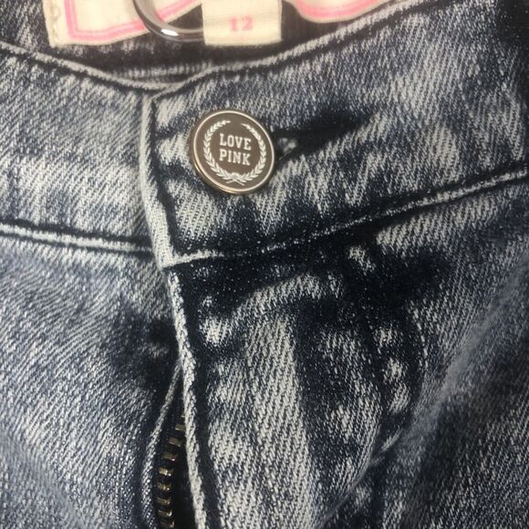 Denim By PINK Brand Women Straight Leg Jeans Size 12 Light Wash - Picture 5 of 8